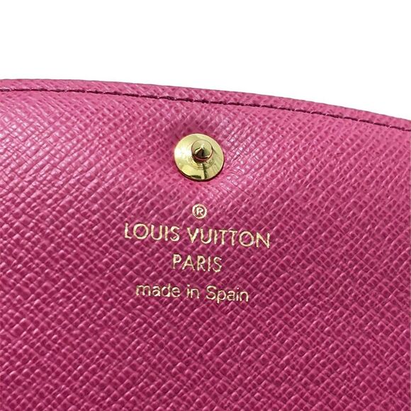 Louis Vuitton Long Wallet Monogram Portefeuille Emily M64202 Hot Pink - Picture 5 of 5